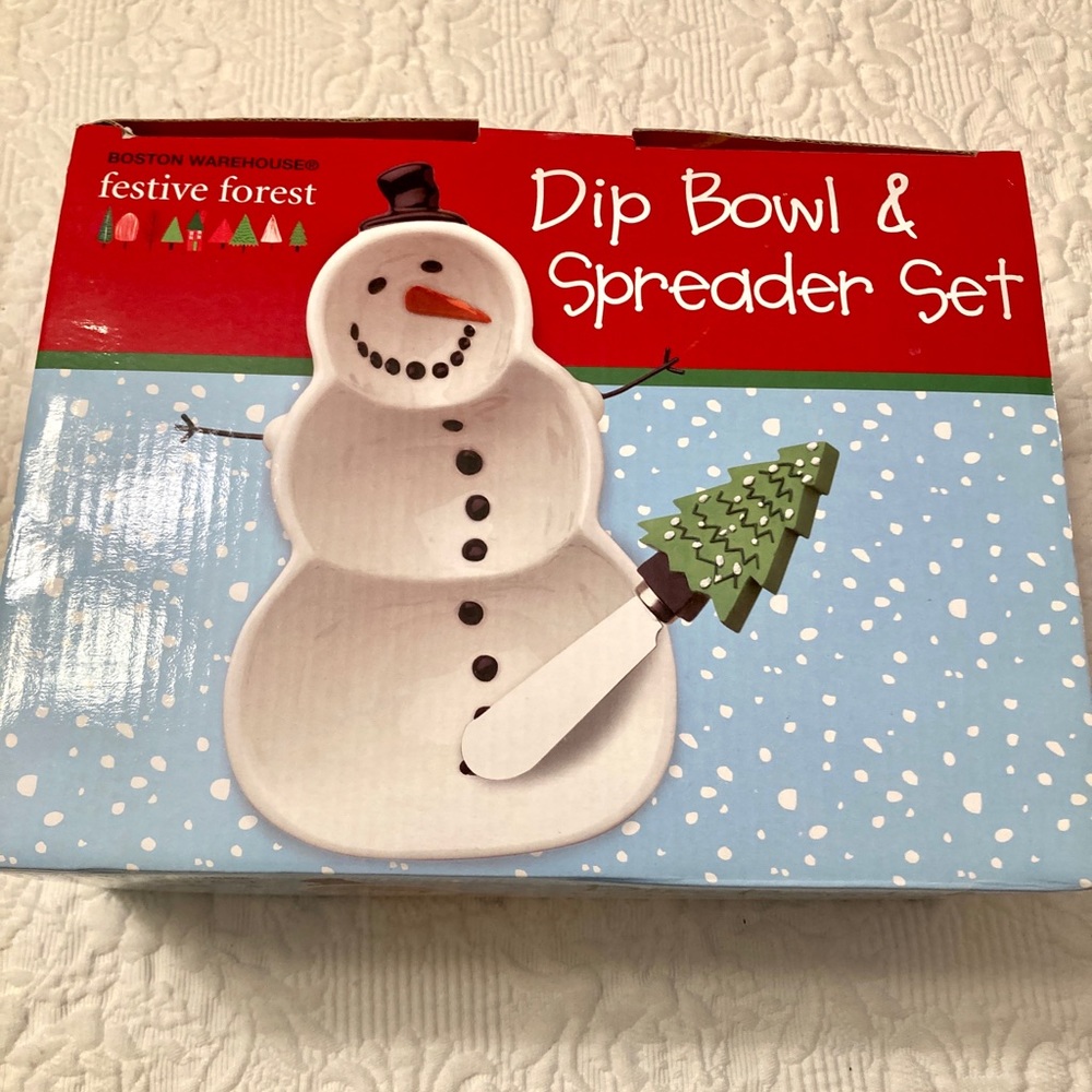 Snowman Dip Bowl - Picture 12 of 12